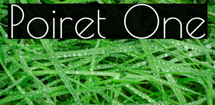 Poiret One Font examples