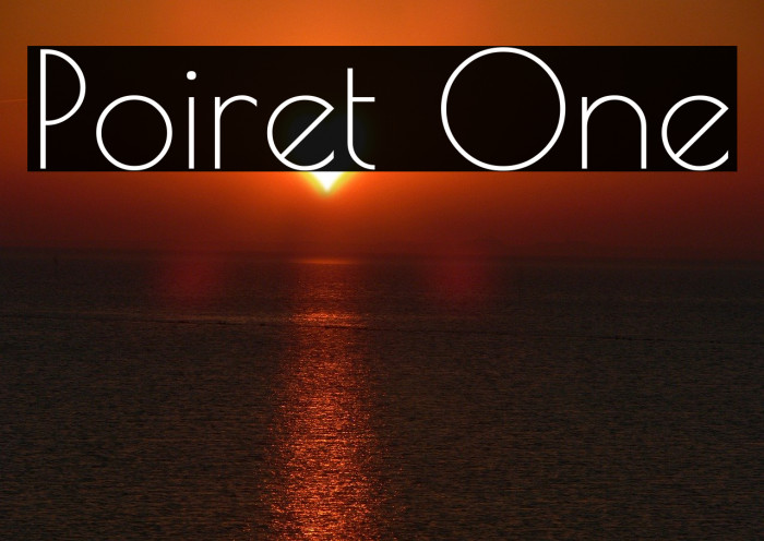 Poiret One Font examples