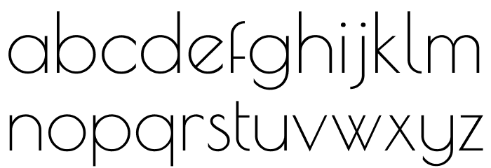 Poiret One Font LOWERCASE