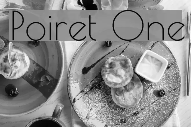 Poiret One フォント examples