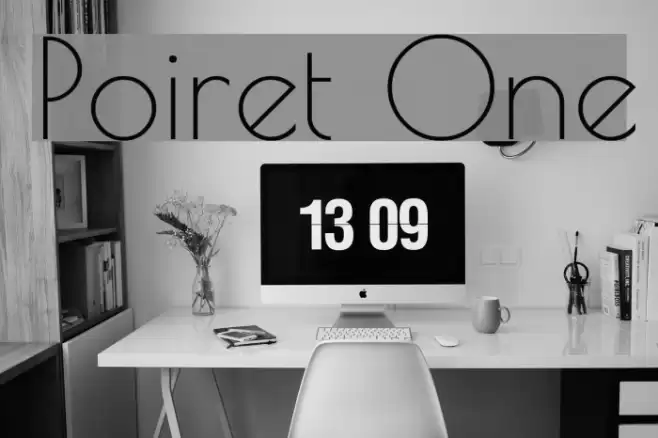 Poiret One フォント examples