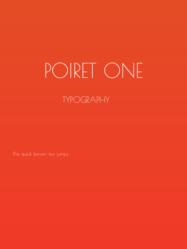 Poiret One Poster