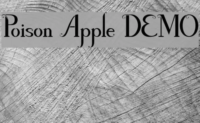 Poison Apple DEMO Font examples