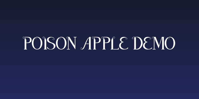 Poison Apple DEMO Social Header