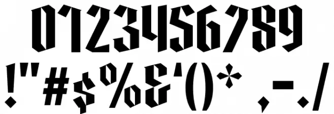 Poison Freak Regular Font OTHER CHARS