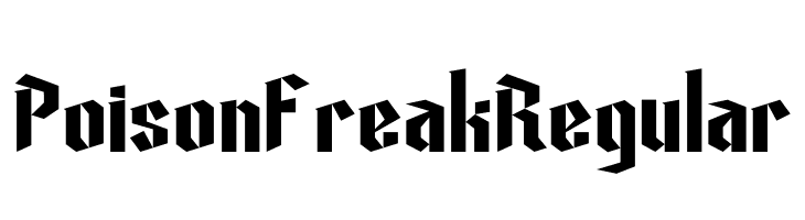 Poison Freak Regular  Frei Schriftart Herunterladen
