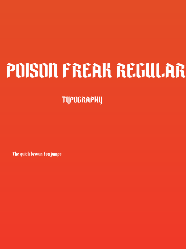 Poison Freak Regular Poster