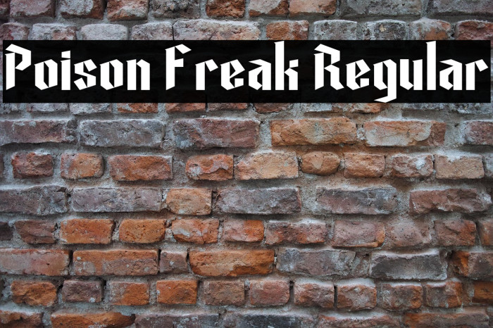 Poison Freak Regular Example 3