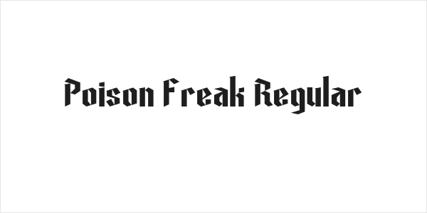 Poison Freak Regular Logo