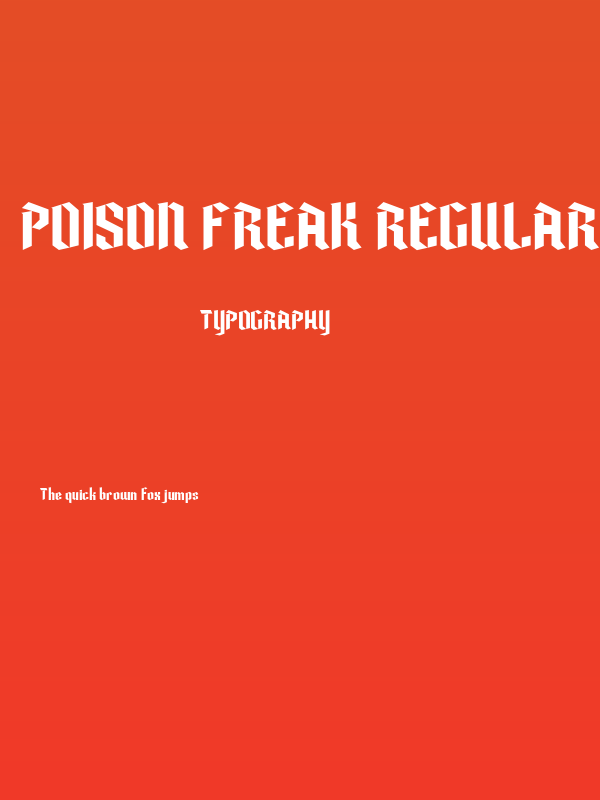 Poison Freak Regular Poster