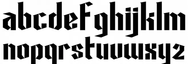Poison Freak Regular 字体 小写