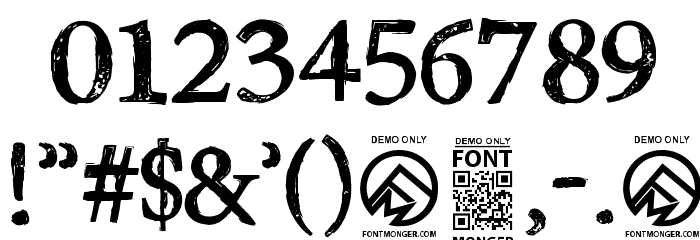 Poison Hope Regular Font OTHER CHARS