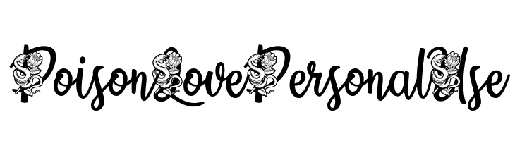 Poison Love Personal Use  les polices de caractères gratuit tlcharger