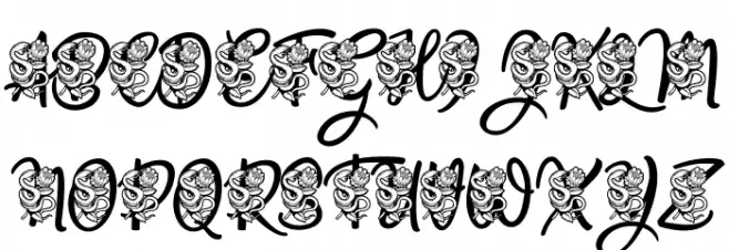 Poison Love Personal Use Font Litere mari