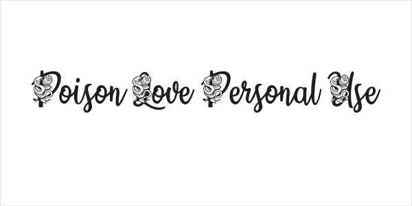 Poison Love Personal Use Logo