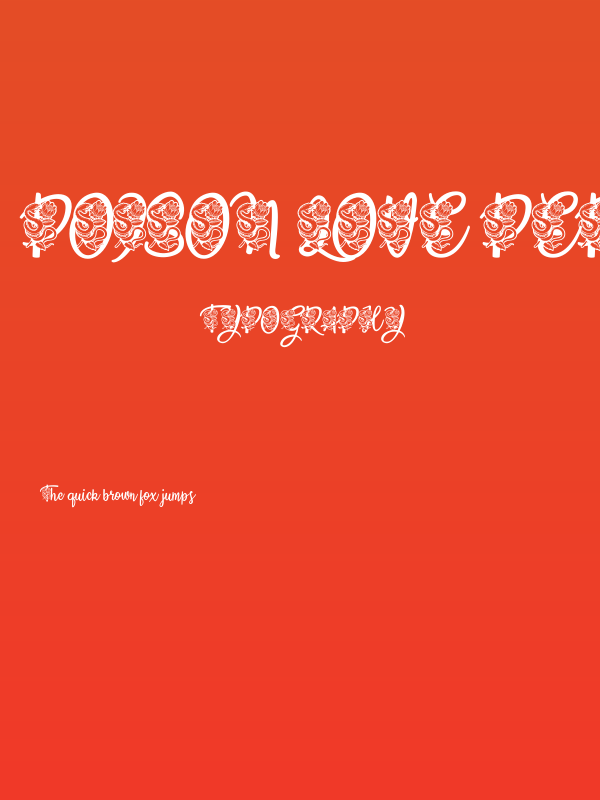 Poison Love Personal Use Poster