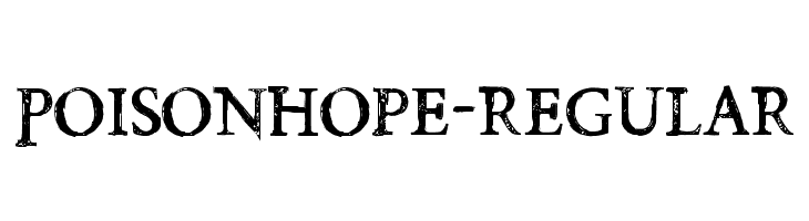 PoisonHope-Regular  font caratteri gratis