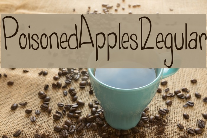 PoisonedApplesRegular Font examples