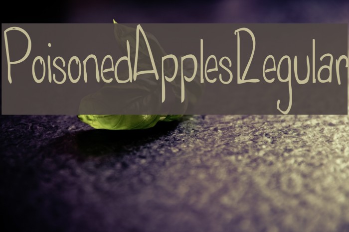 PoisonedApplesRegular Font examples