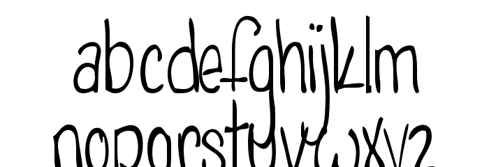 PoisonedApplesRegular Font LOWERCASE