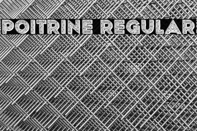 Poitrine Regular Font examples