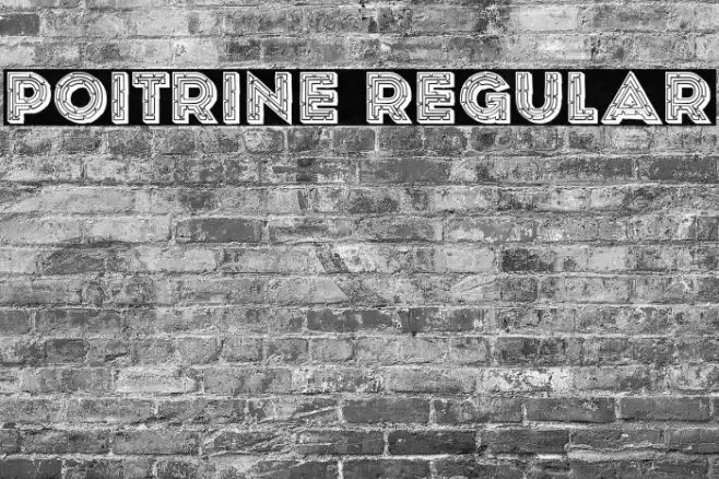 Poitrine Regular Font examples