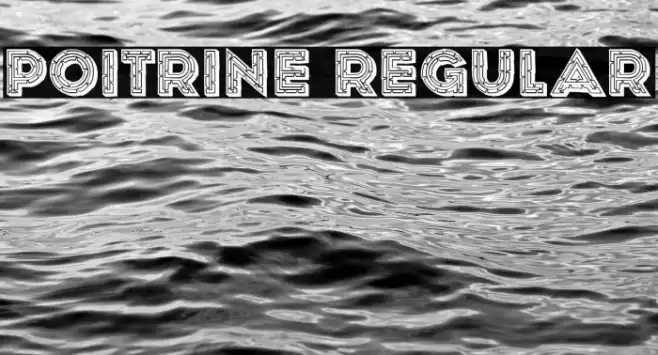 Poitrine Regular Font examples