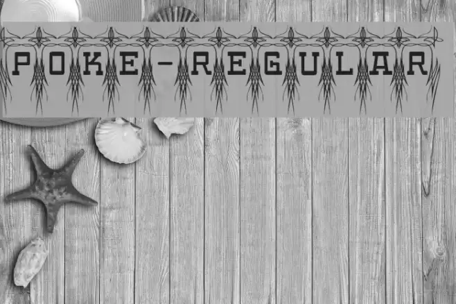 Poke-Regular Font examples