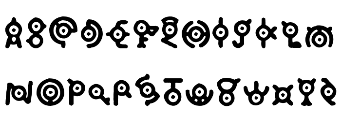 Pokemon: Annon Font LOWERCASE