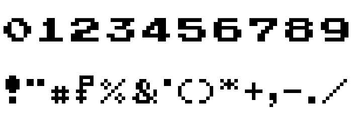 Pokemon Classic Regular Font OTHER CHARS