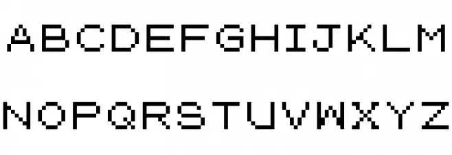 Pokemon Classic Regular Polices MAJUSCULES