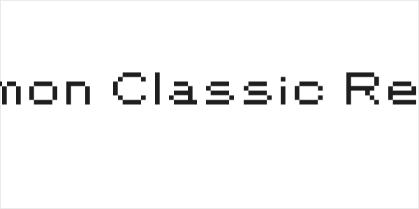 Pokemon Classic Regular Logo
