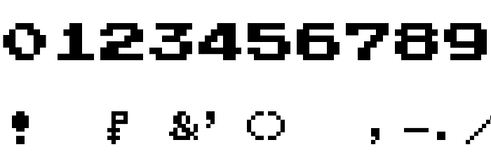 Pokemon GB Font OTHER CHARS