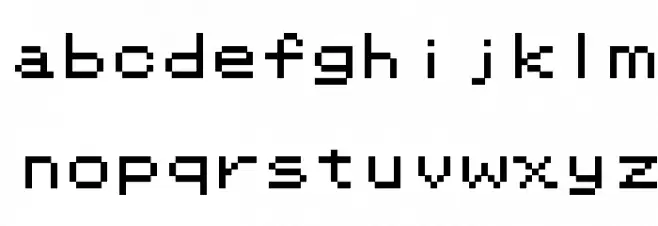 Pokemon GB फ़ॉन्ट लोअरकेस