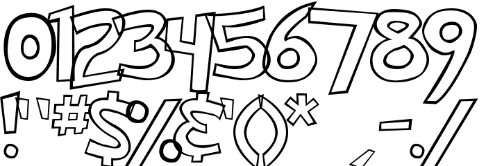 Pokemon Hollow Normal Font OTHER CHARS