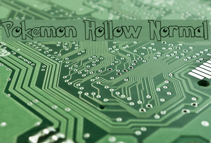 Pokemon Hollow Normal Font examples