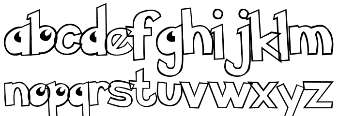 Pokemon Hollow Normal Font LOWERCASE