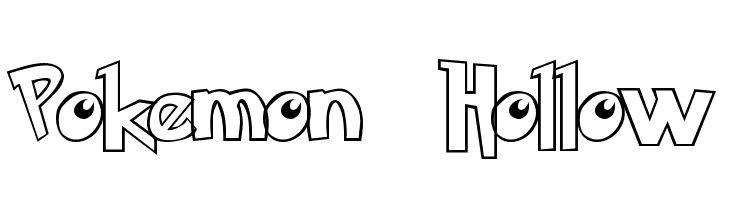 Pokemon  Hollow  les polices de caractères gratuit tlcharger
