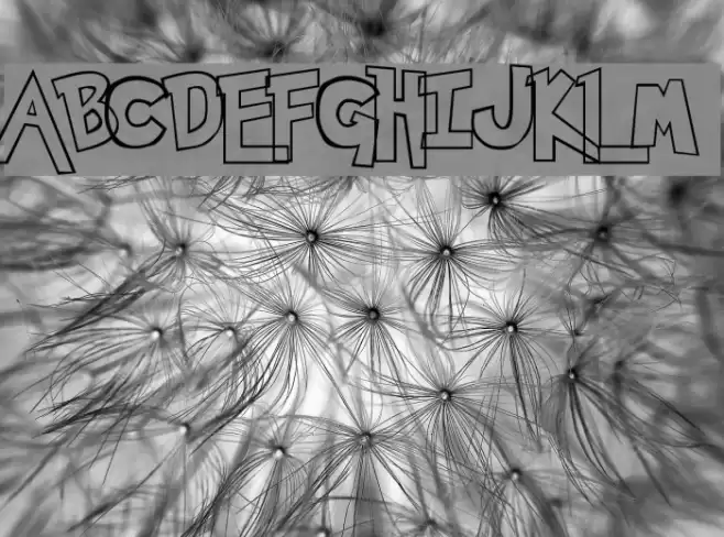 Pokemon  Hollow Font examples