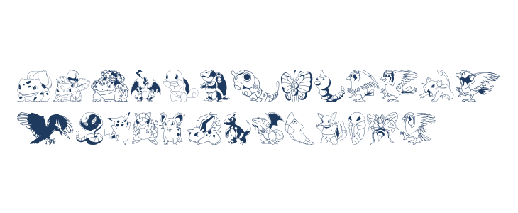 Pokemon Kiddy Ding Lowercase