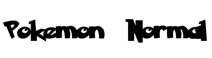 Pokemon  Normal  免费字体下载