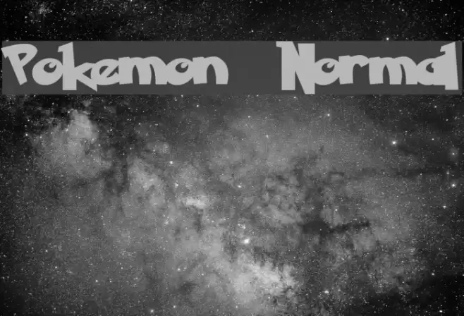 Pokemon Normal Font examples