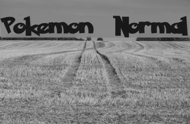 Pokemon Normal Font examples