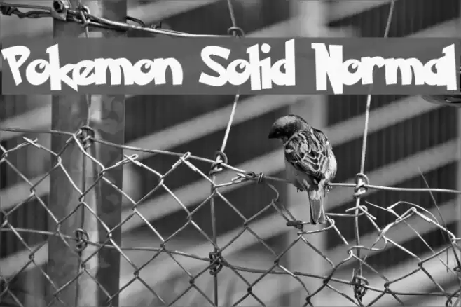 Pokemon Solid Normal Font examples