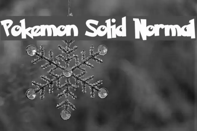 Pokemon Solid Normal Font examples