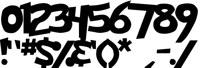 Pokemon Solid Font OTHER CHARS