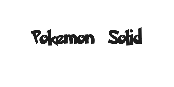 Pokemon  Solid Logo