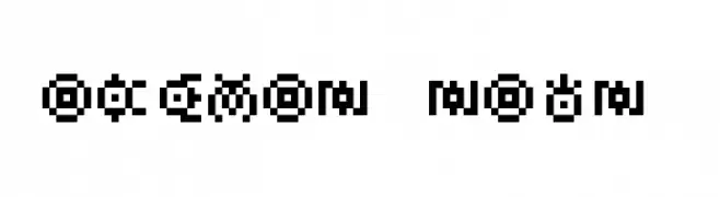 Pokemon Unown GB  les polices de caractères gratuit tlcharger