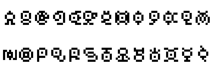 Pokemon Unown GB Font LOWERCASE