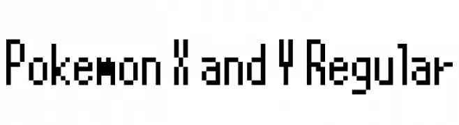 Pokemon X and Y Regular  Descarca Fonturi Gratis
